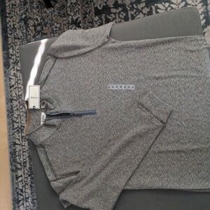 ROWM. Men's Classic Zip-Up Sweater in Gray